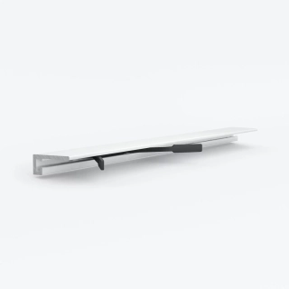 Микроплинтус LACONISTIQ micro 15 classic белый матовый (5х15х2450мм) 7 зажимов в комплекте