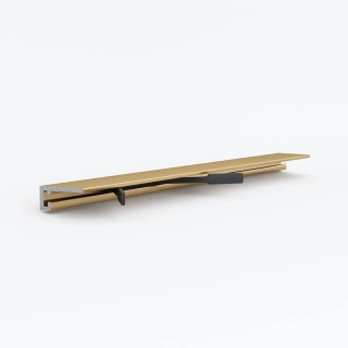 Микроплинтус LACONISTIQ micro 19 ARM gold edition (2450х19х5,5мм) 7 зажимов в комплекте
