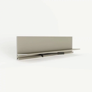 Микроплинтус LACONISTIQ Micro-L светлый шампань анодированный (25,8х16,2х5х2450мм) 7 зажимов в комплекте