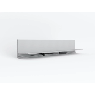 Микроплинтус LACONISTIQ Micro-L Серебряный анодированный (2450х25,8х16,2мм) 7 зажимов в комплекте