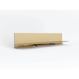 Микроплинтус LACONISTIQ Micro-L золото анодированный (25,8х16,2х5х2450мм) 7 зажимов в комплекте