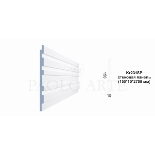 Kr231SP/2,7 cтеновая панель  КОМБО ПОЛОСА под покраску (150*10*2700 мм)/17