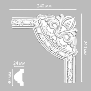 DP-8051 C/28 угол DECOMASTER-1 (240х240х25мм)