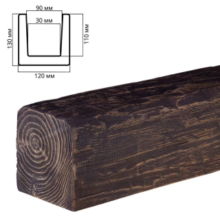 Декоративная балка 120х120 мм (2 м, венге)