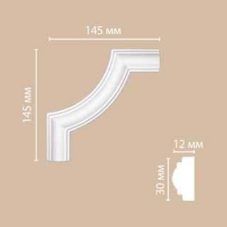 DP-8032 B/300  угол DECOMASTER-2 (140х140х12мм)