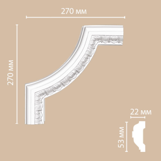 DP-8053 B/40 угол DECOMASTER-1 (270х270х22мм)