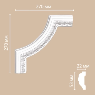 DP-8053 B/40 угол DECOMASTER-1 (270х270х22мм)