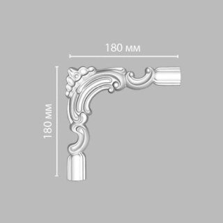 DP-8032 C/100  угол DECOMASTER-2 (180х180х25мм)