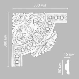 98703-1/16 угол DECOMASTER-2 (380х380мм) [DP-9867 A]