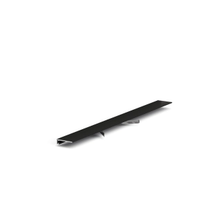 Микроплинтус LACONISTIQ micro 19 ARM Чёрный муар (5,5х19х2450мм) 7 зажимов в комплекте