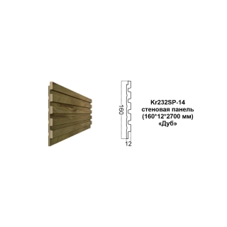 Kr232SP-14/2,7 cтеновая панель тонкая рейка цв.