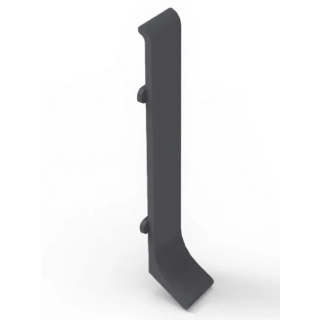 Соединение для плинтуса 60 ЧЕРНЫЙ матовый