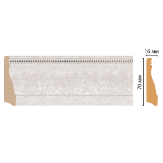 Плинтус напольный Decomaster 193-19D ШК/20 (70x16x2400 мм, бежевый)