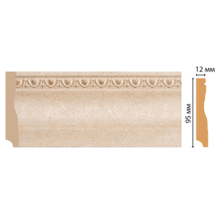 Плинтус напольный Decomaster 153-18D ШК/18 (95x12x2400 мм, бежевый)