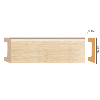 D234-71 ШК/15 Плинтус напольн.DECOMASTER(58*16*2400 мм)