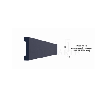 Kr004U-13 молдинг универсальный цвет графит (65*15*2000 мм)/30