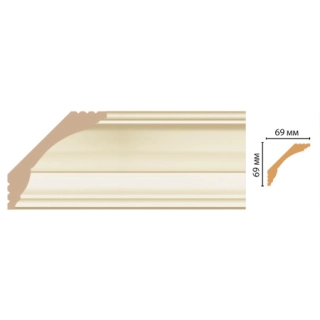 D100-61 ШК/14 плинтус DECOMASTER(69*69*2400 мм)