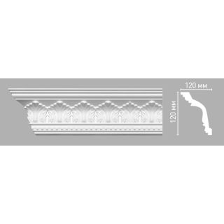 95025 ШК/18 плинтус DECOMASTER-3 (120х120х2400мм)