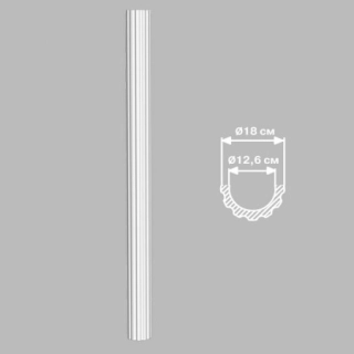 90018H/2 полуколонна DECOMASTER-2 (D 180х2400мм)