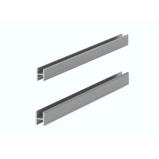 Теневая рейка LACONISTIQ DUAL , под панели и керамог. БЕЗ ПОКРЫТИЯ (8,6х12х3000мм. зазор 6мм)