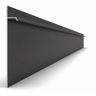 Скрытый плинтус черный матовый 100*13*82*3000 мм