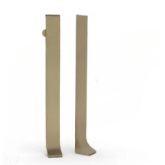 Торцевые заглушки для плинтуса 100 ШАМПАНЬ матовая