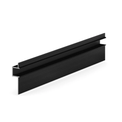 Теневая рейка LACONISTIQ CLASSIC Чёрная матовая RAL9005 (8,8х10,7х3000мм) вставка FLEX в комплекте