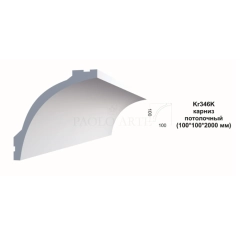 Kr346K карниз потолочный (100*100*2000 мм)/10